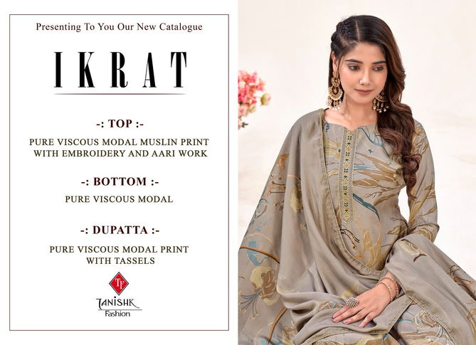 Ikrat By Tanishk Embroidery Digital Printed Suits Wholesale Clothing Distributors In India